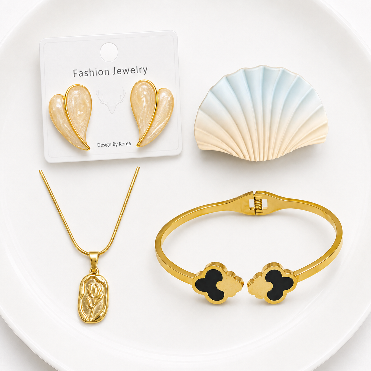 Golden Grace Luxury Jewelry & Hair Hamper