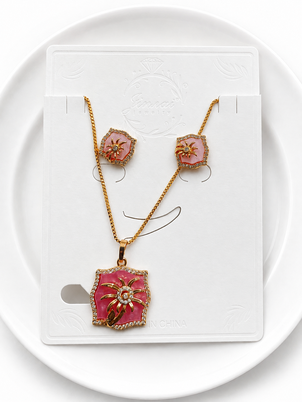 ✨ Blush Royale Necklace Set