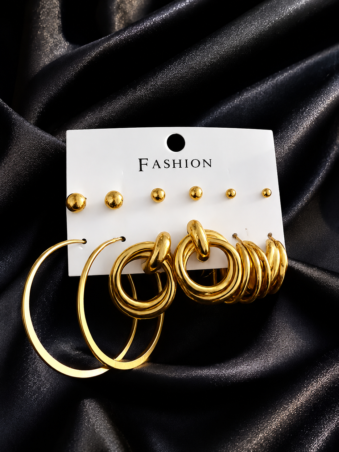 Golden Essentials 6-Pair Earring Set ✨