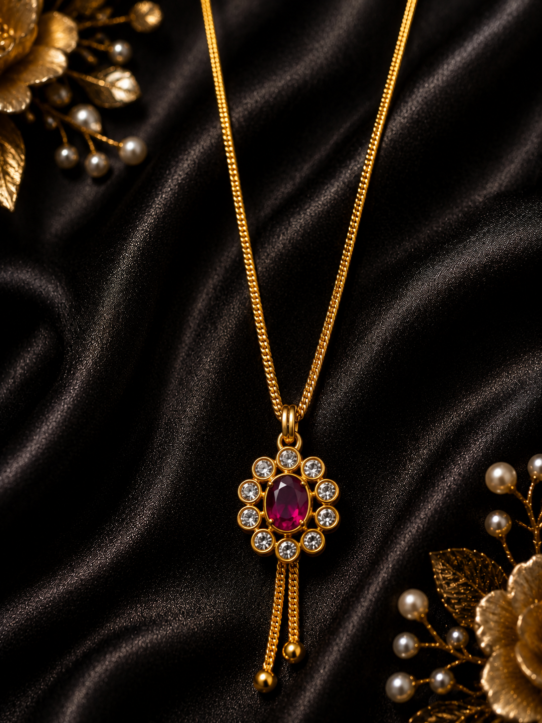 Ruby Bloom Necklace ❤️✨