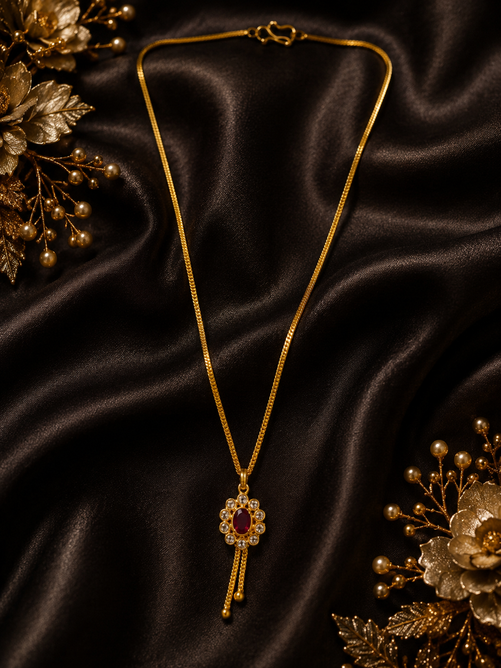 Ruby Bloom Necklace ❤️✨