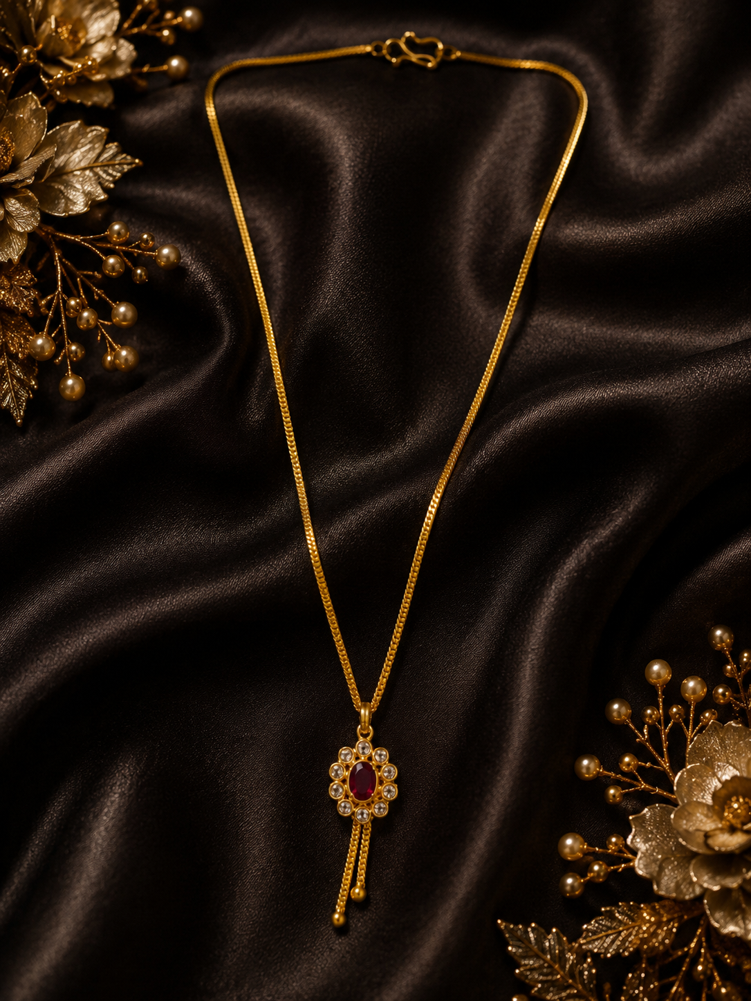Ruby Bloom Necklace ❤️✨