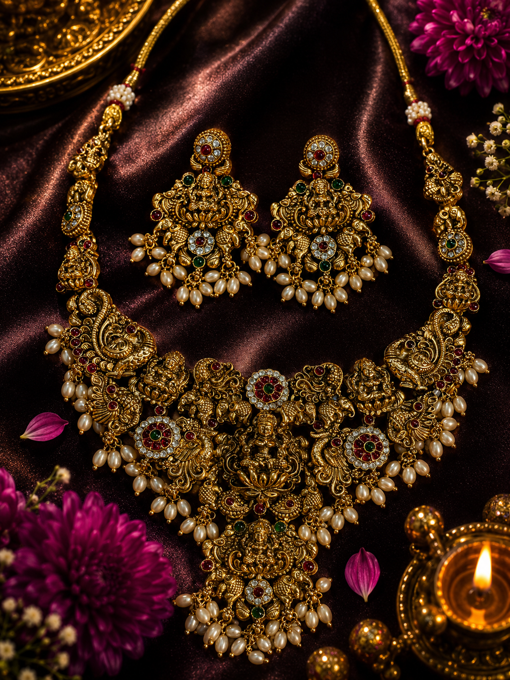 Gajalakshmi Heritage Necklace Set