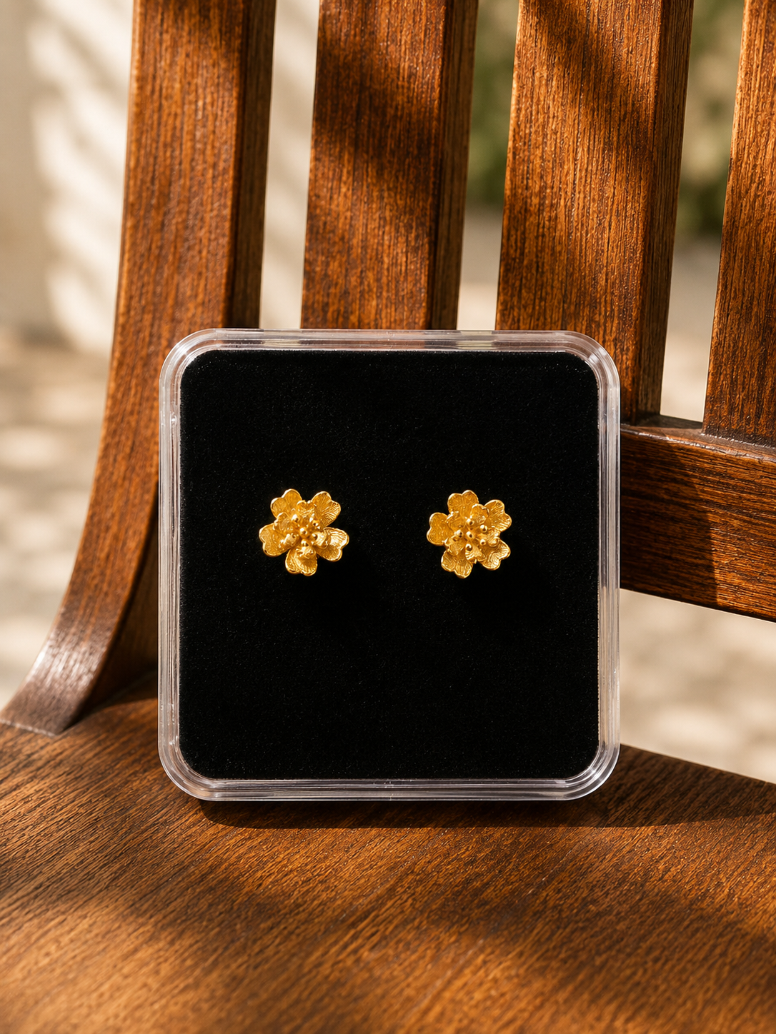 Petal Grace Stud Earrings 🌼✨