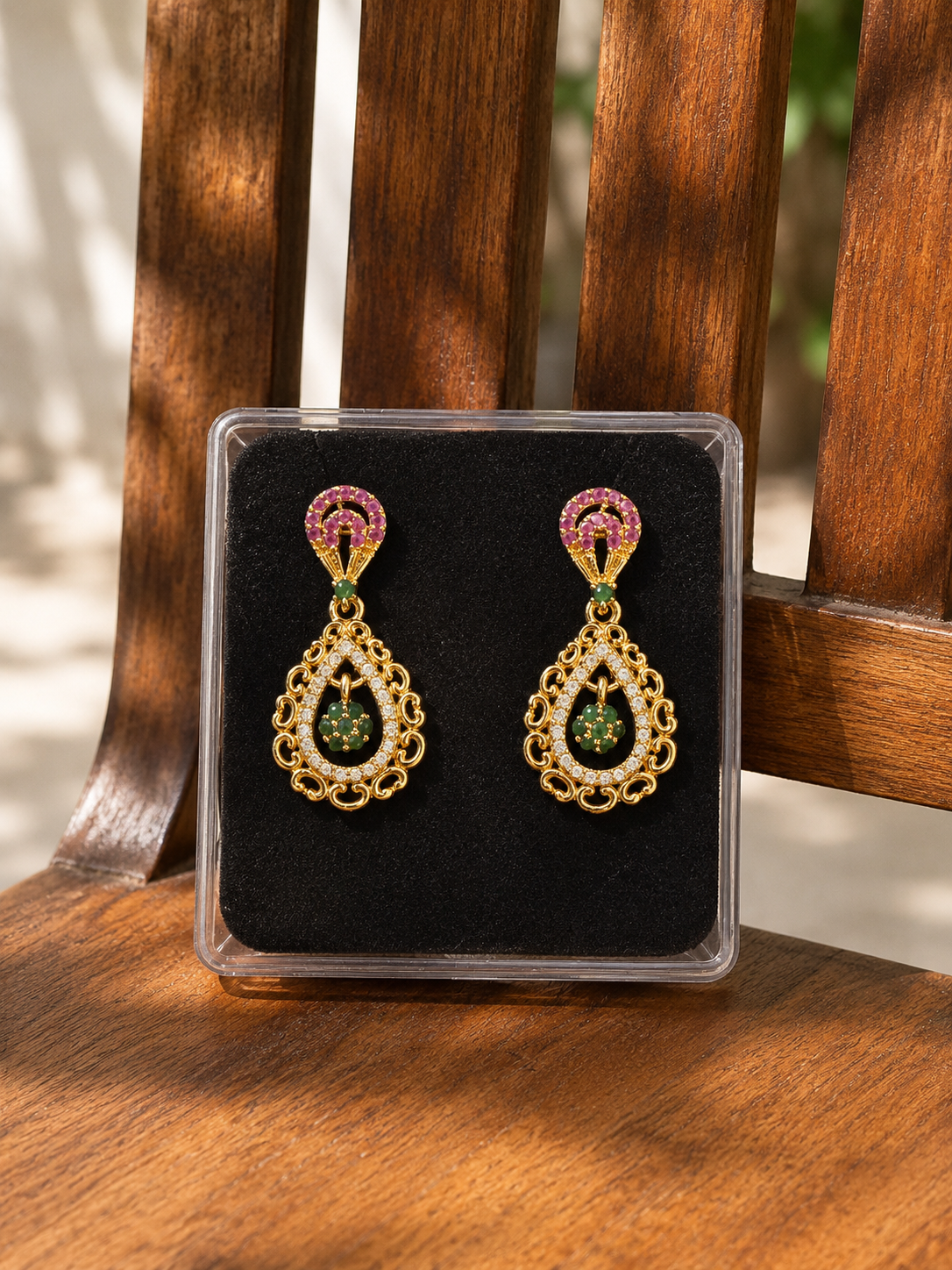 Emerald Royale Drop Earrings