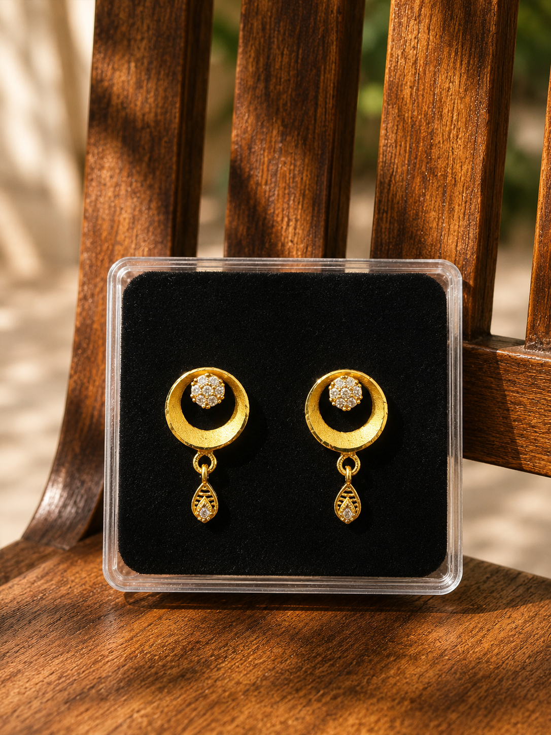 Golden Halo Drop Earrings ✨