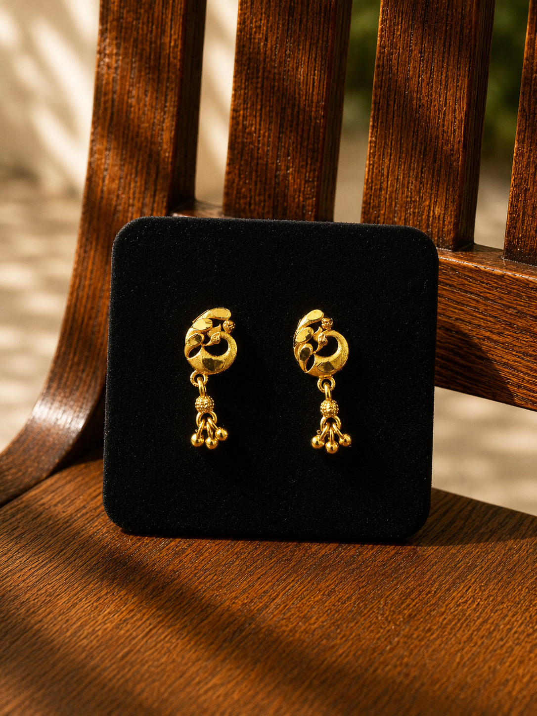 Golden Leaf Charm Earrings 🍃✨