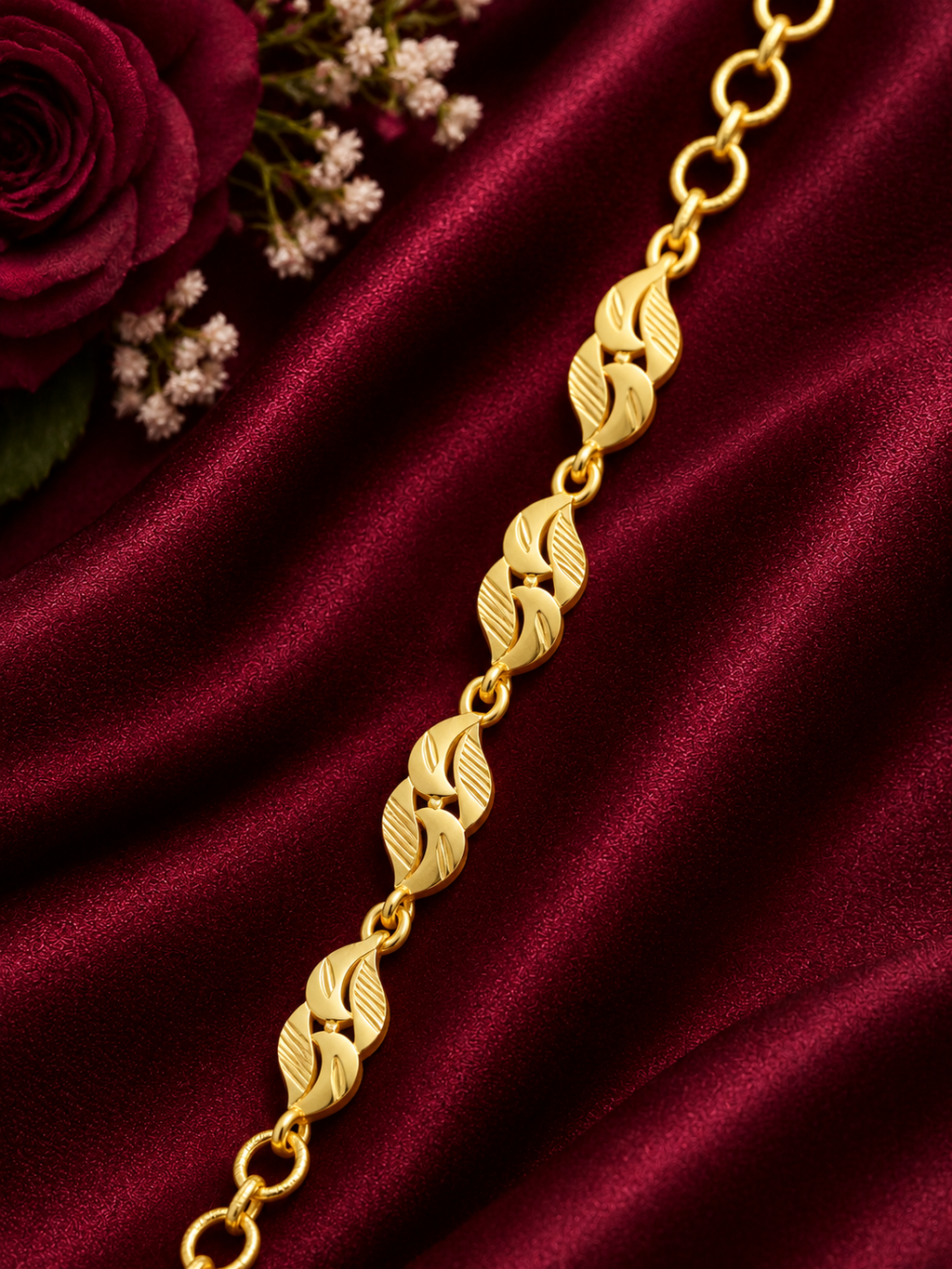 Golden Leaf Grace Bracelet 🌿✨