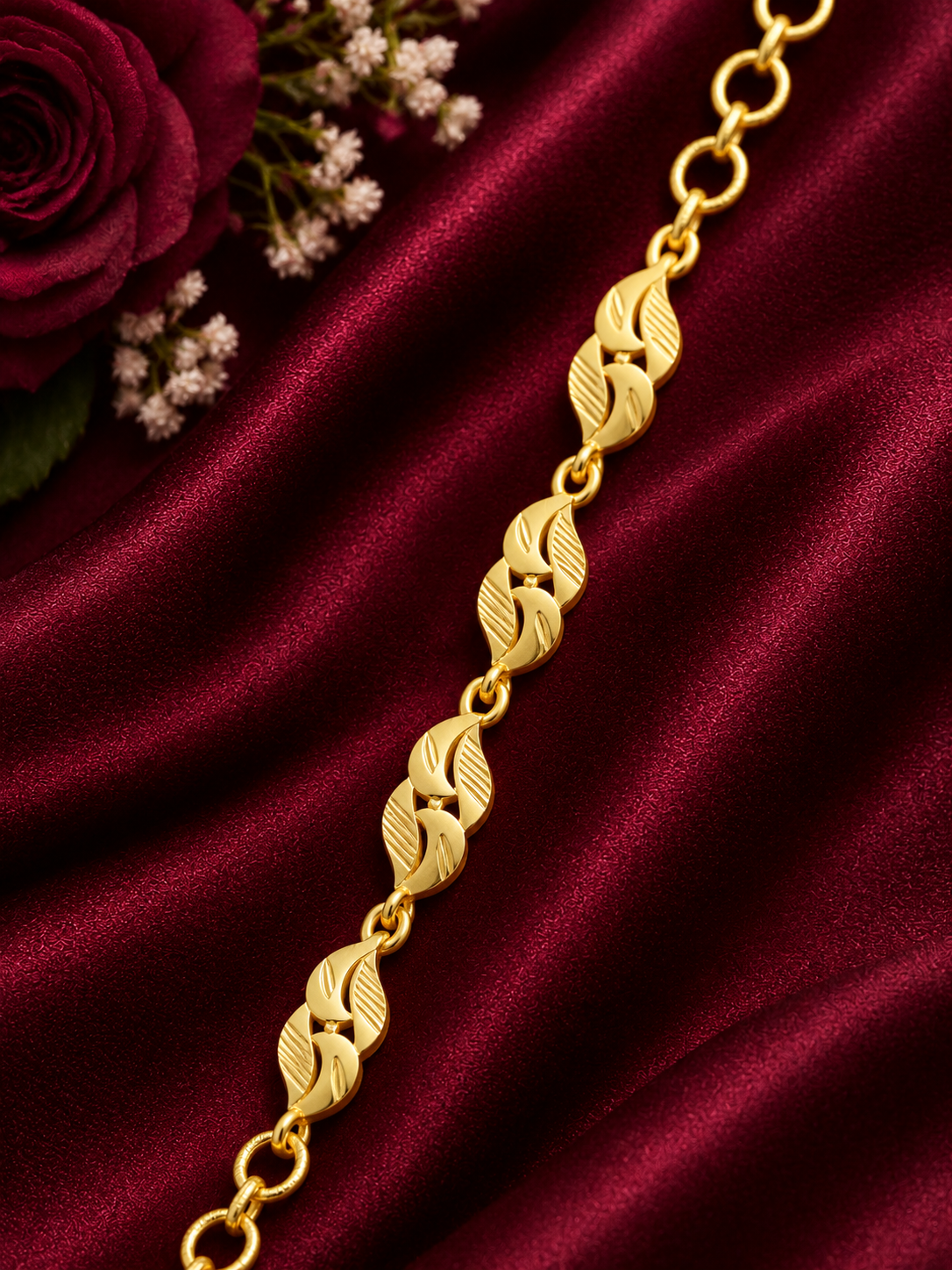 Golden Leaf Grace Bracelet 🌿✨