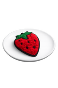 🍓 Berry Bliss Strawberry Tufted Hair Clip