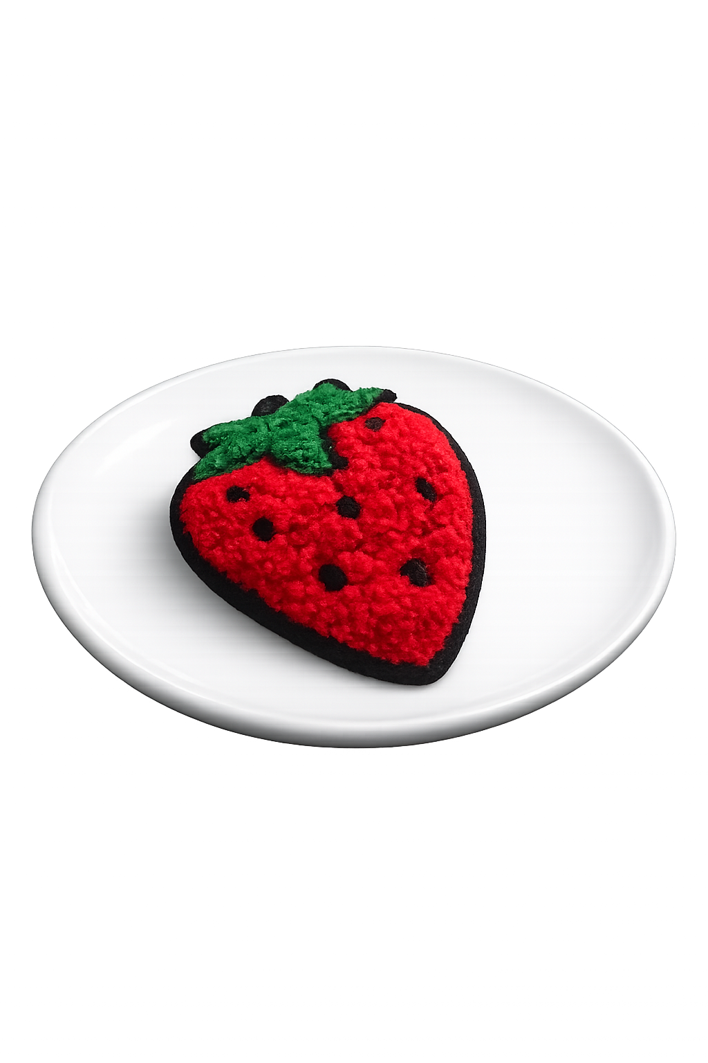 🍓 Berry Bliss Strawberry Tufted Hair Clip