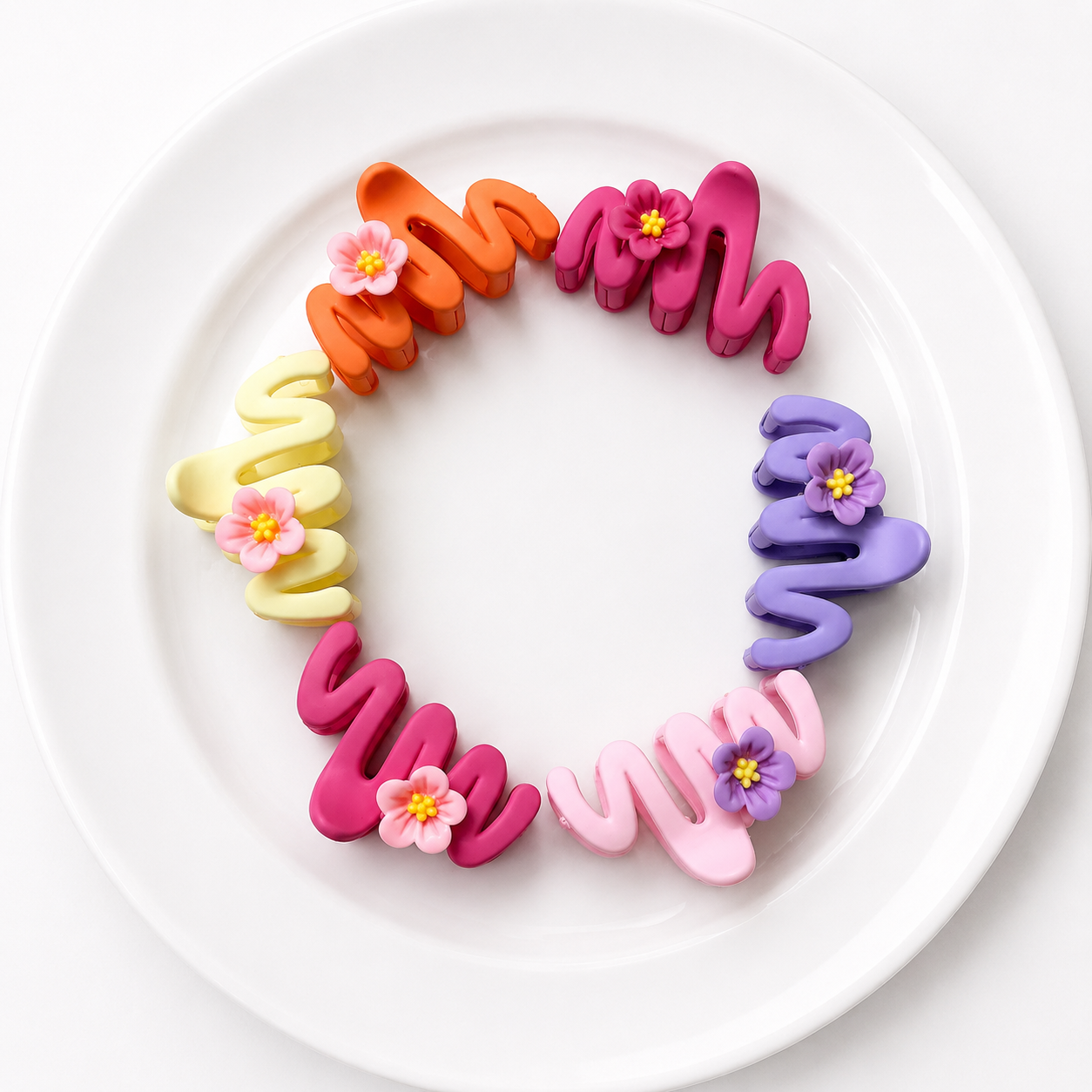 🌸 Bloom Wave Mini Hair Clips – Pastel Collection