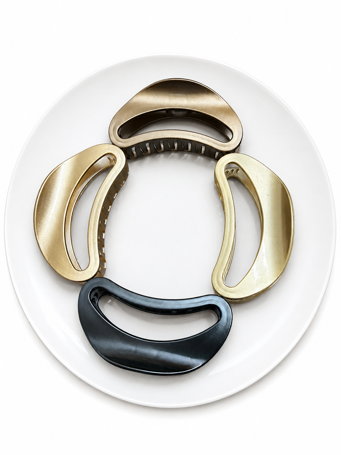 🌙 Moon Curve Hair Claw Clip