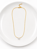 Crystal Heart Anti-Tarnish Necklace