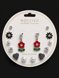 🌼 Bloom Charm 7-Pair Earrings Set