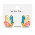 🦋 Pastel Butterfly Bloom Stud Earrings