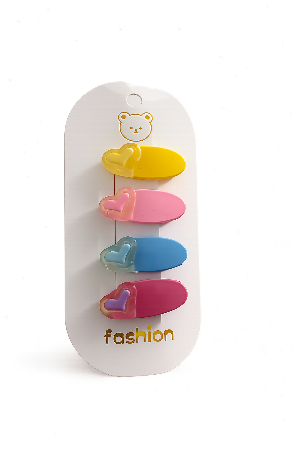 Pastel Heart Snap Clip Set ❤️
