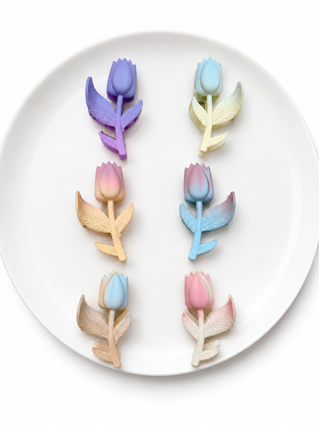Pastel Tulip Hair Claw Clip