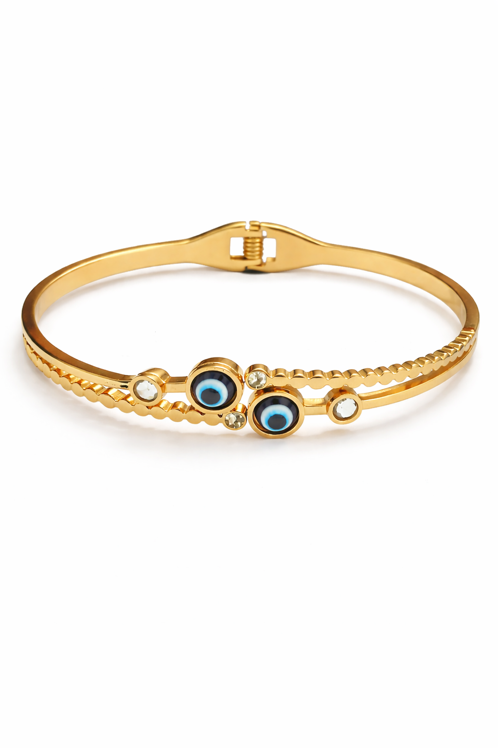 Golden Evil Eye Charm Bracelet