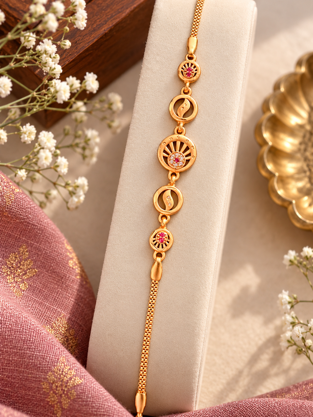 ✨ Aadhira Gold Bracelet