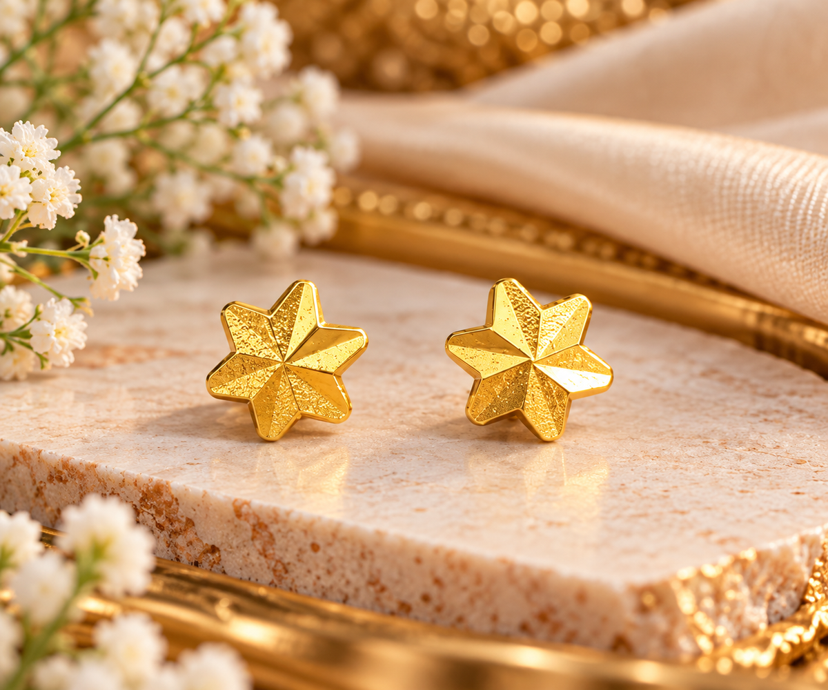 ✨ Vennila Star Side Stud Earrings