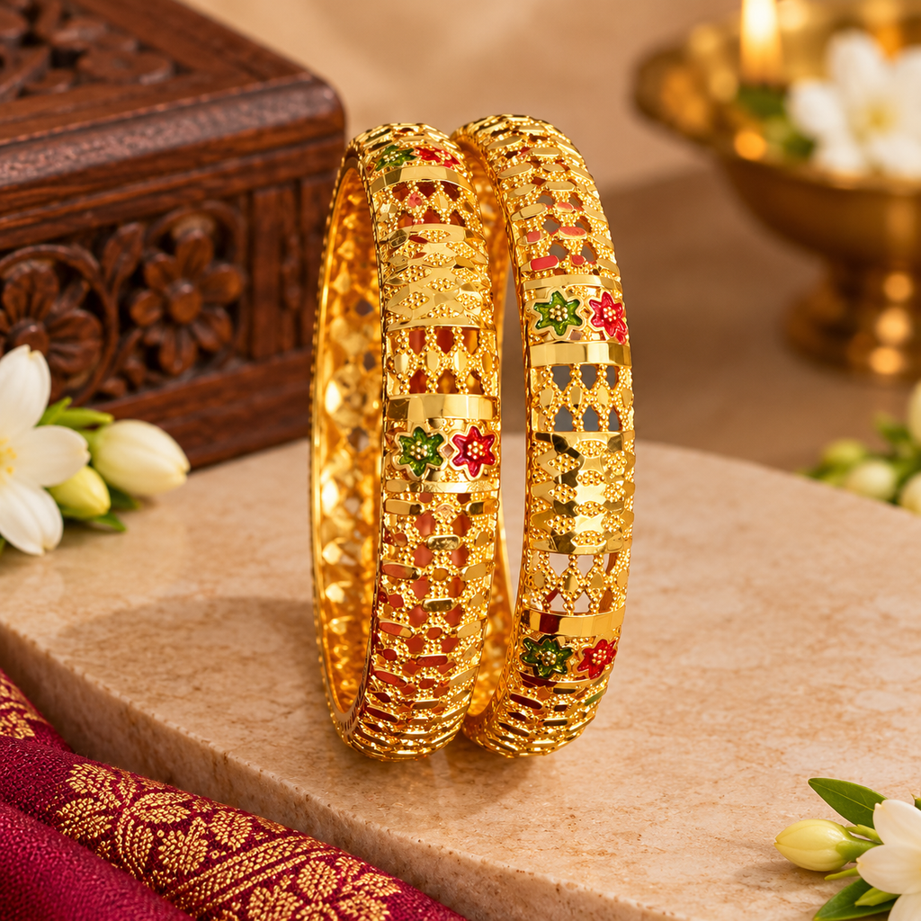 Sembon Floral Bangles