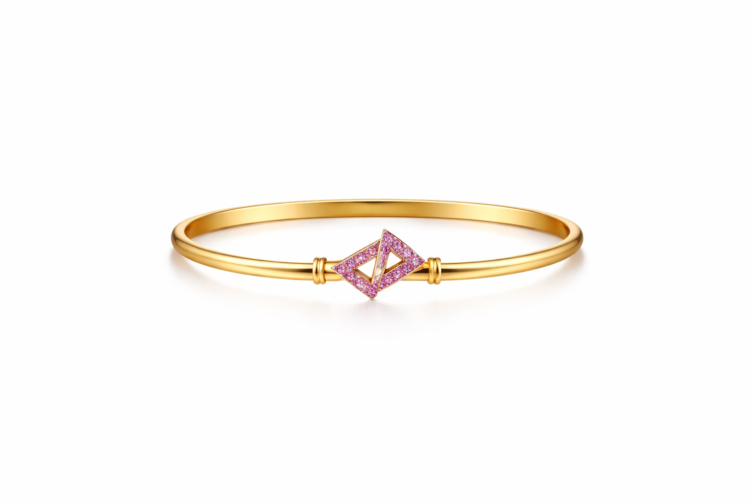 Elegant Dual Triangle Gold Bracelet