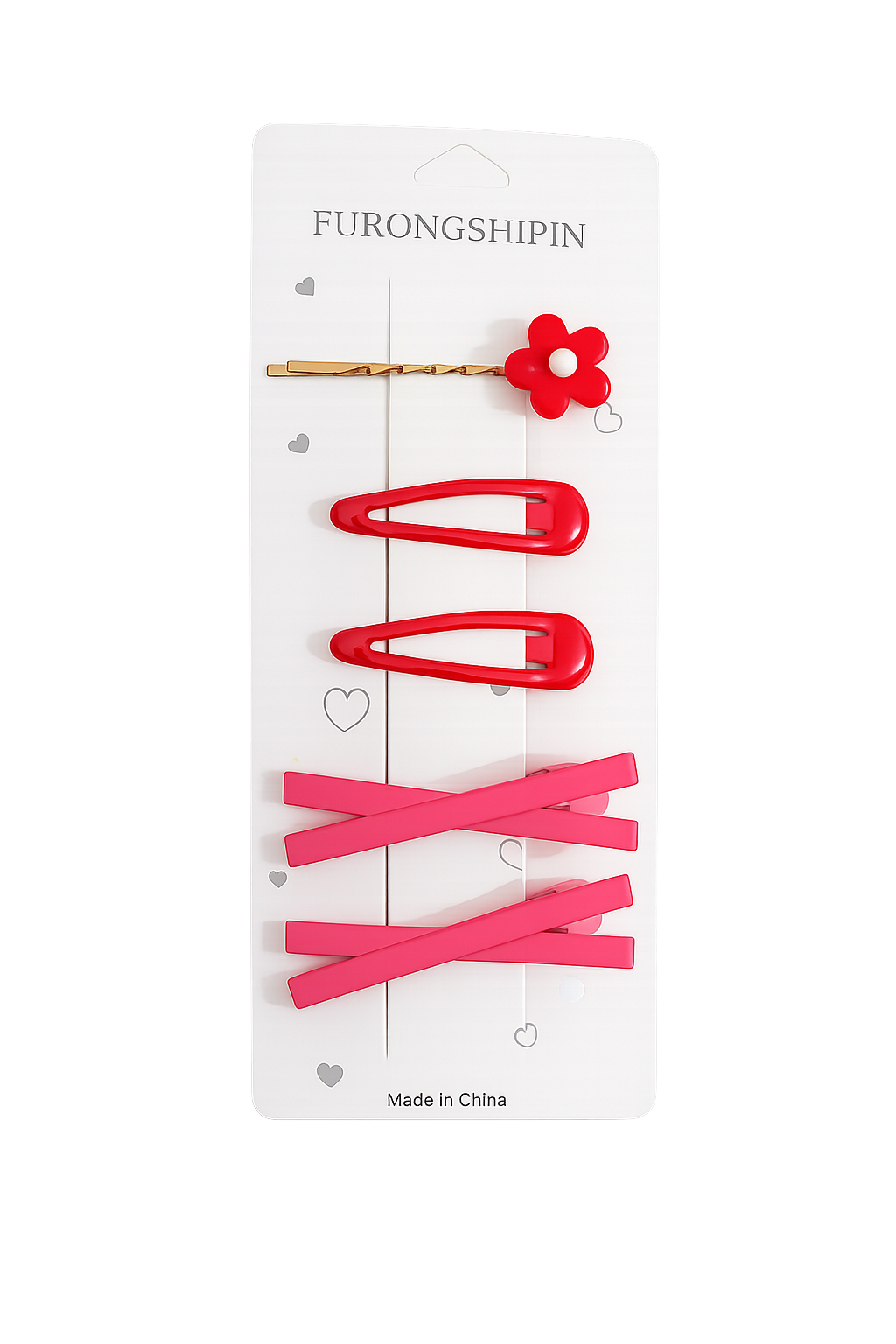 Pastel Daisy Hair Clip Set – 5 Pieces