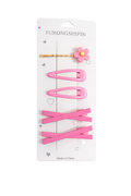 Pastel Daisy Hair Clip Set – 5 Pieces