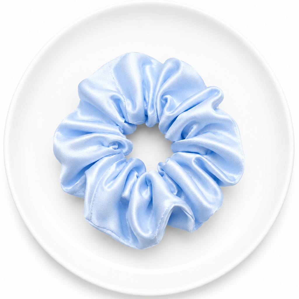 Pastel Luxe Satin Scrunchie