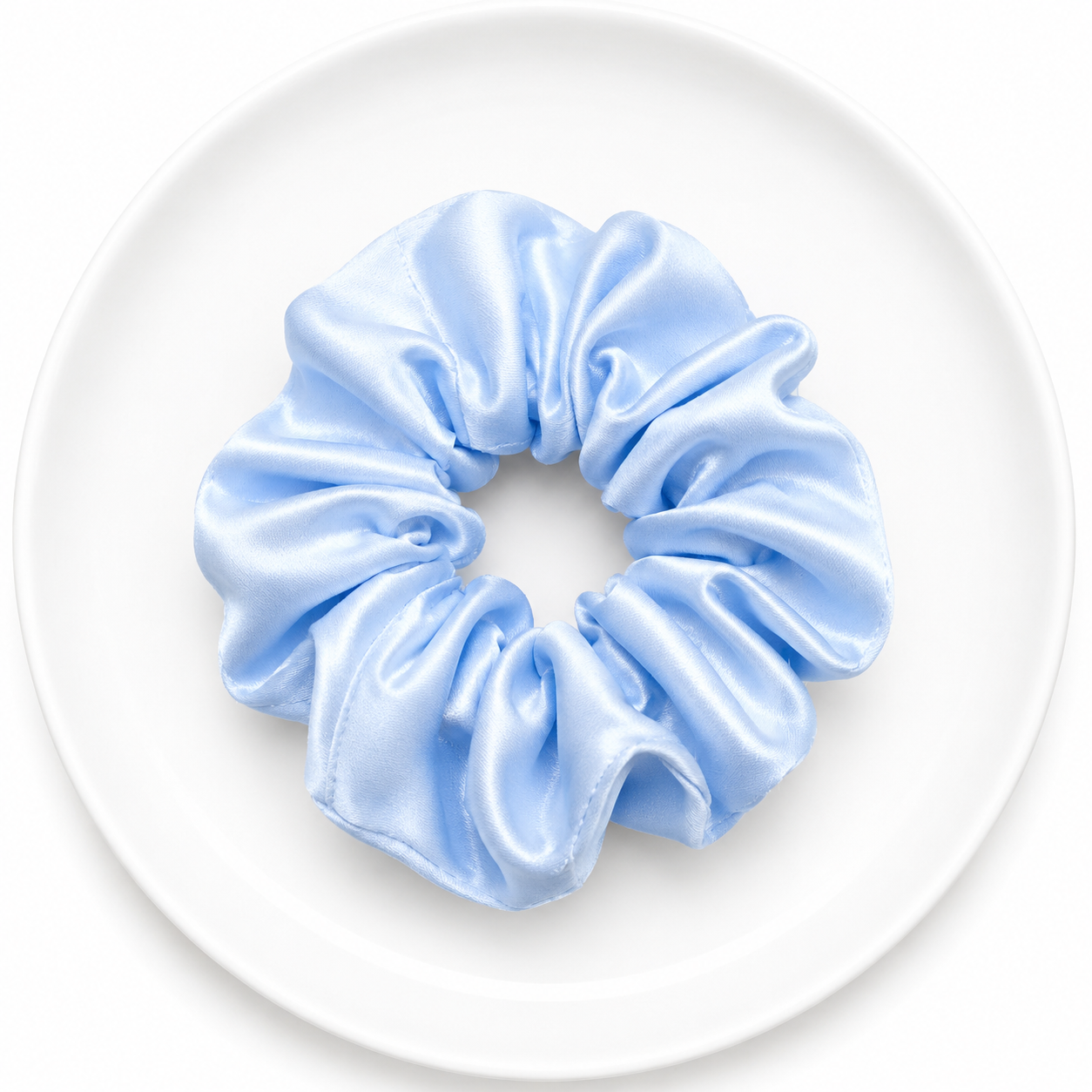 Pastel Luxe Satin Scrunchie