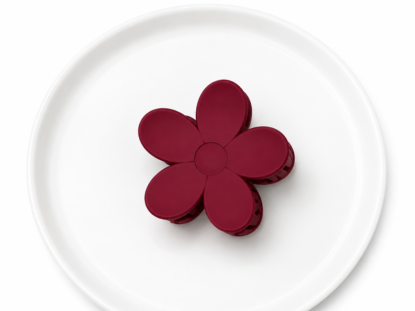 Petal Charm Flower Claw Clip