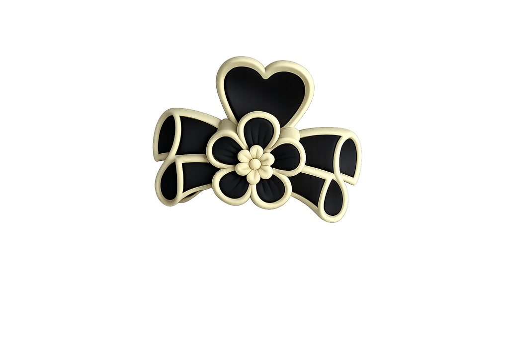 Flora Bow Hair Claw Clip