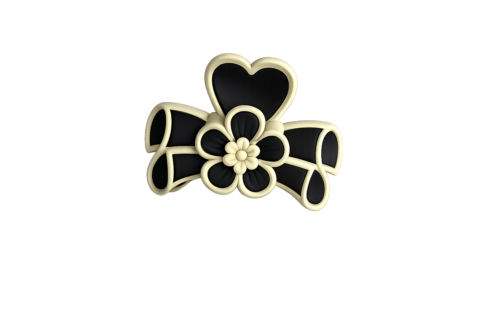Flora Bow Hair Claw Clip