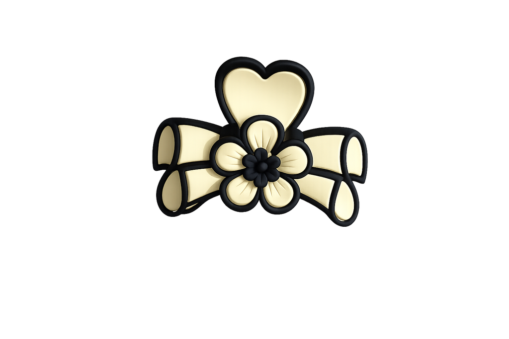 Flora Bow Hair Claw Clip