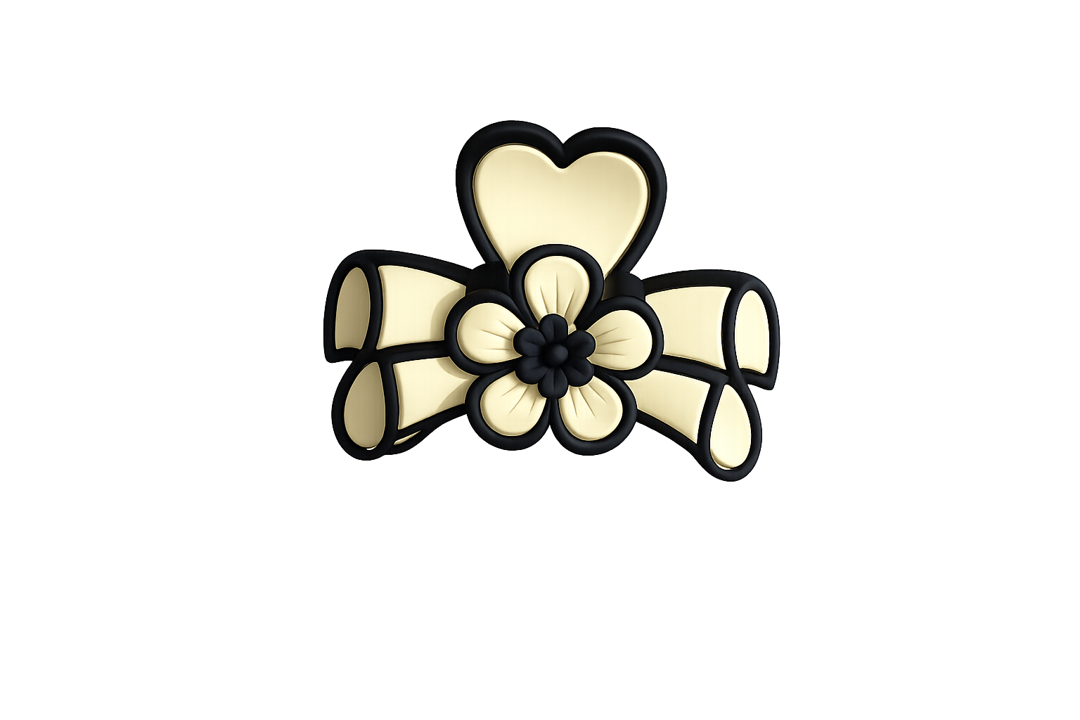 Flora Bow Hair Claw Clip
