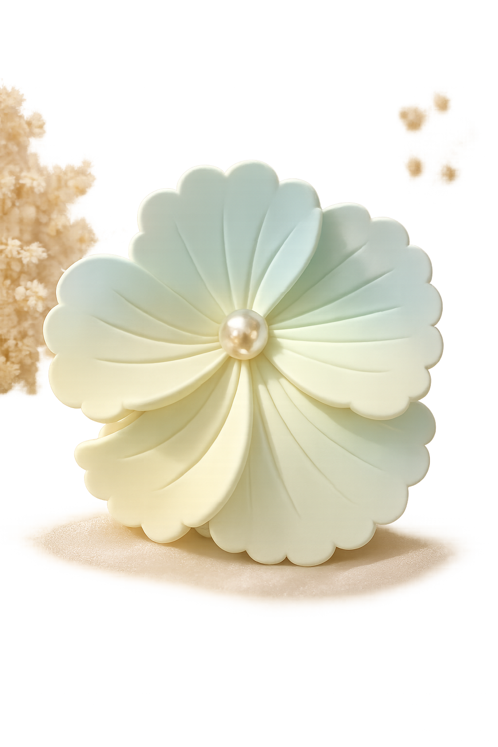 Pearl Bloom Pastel Hair Claw Clip