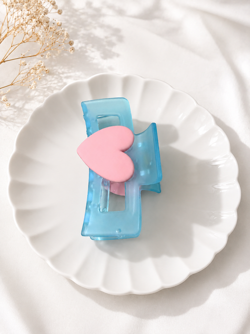 Candy Heart Hair Claw Clip
