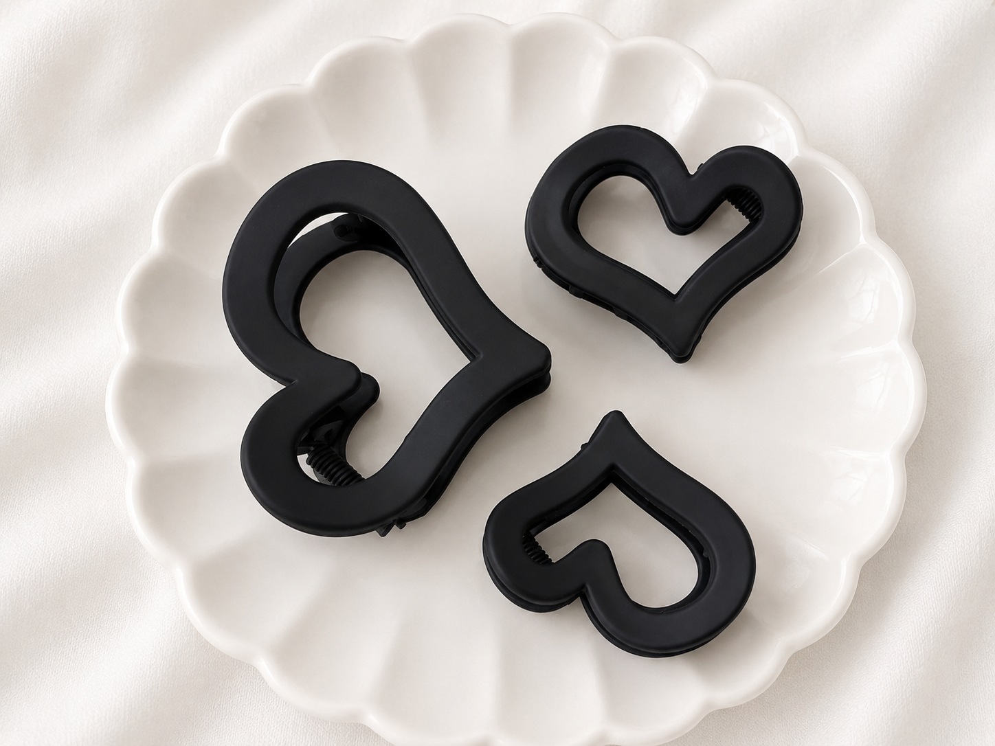 Heart Glow Claw Clip Set