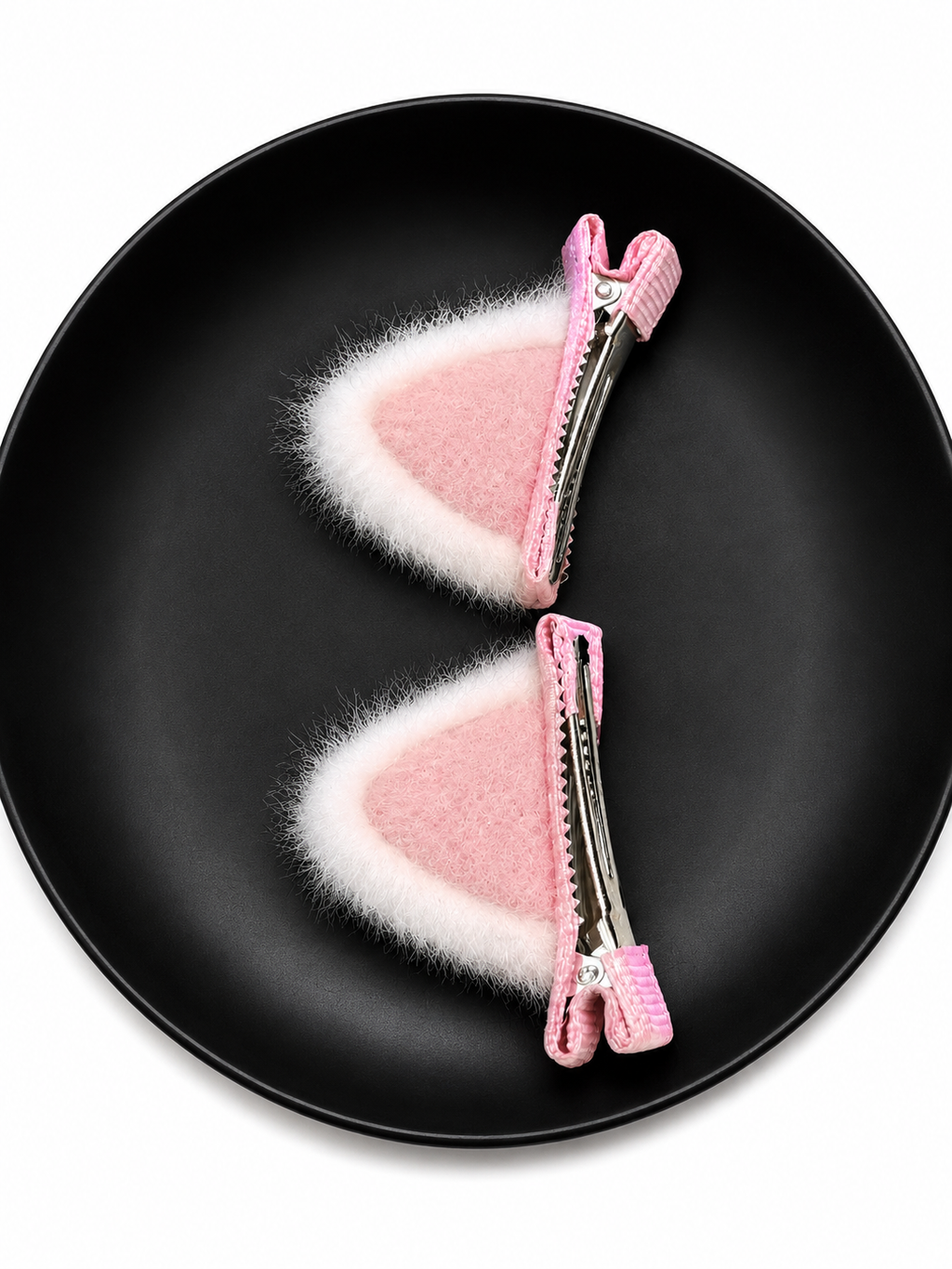 Fluffy Kitty Hair Clips