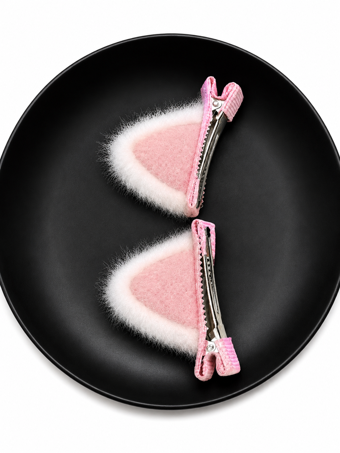 Fluffy Kitty Hair Clips