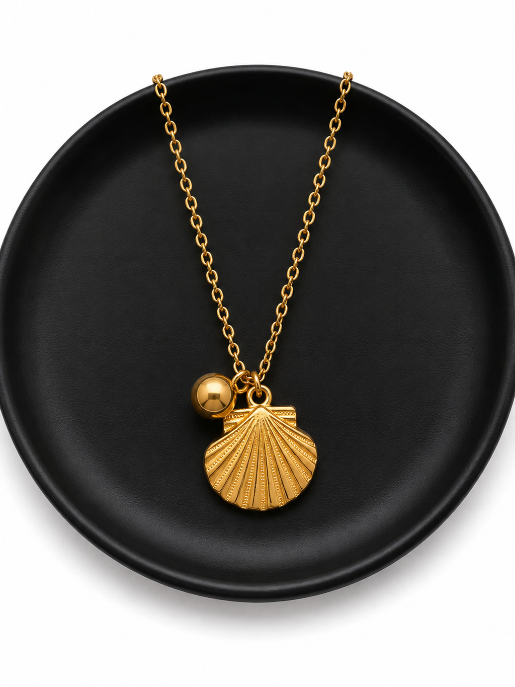 Golden Shell Charm Chain