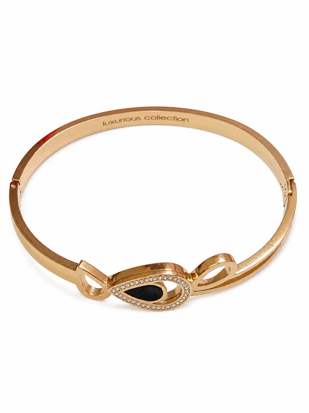 Rose Gold Leaf Charm Bracelet