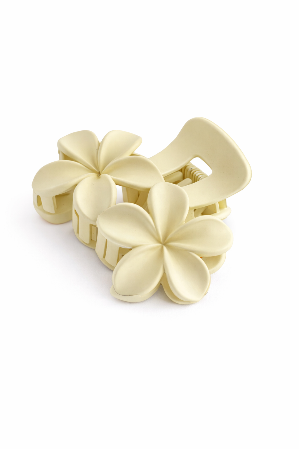 Ivory Bloom Hair Claw Clip