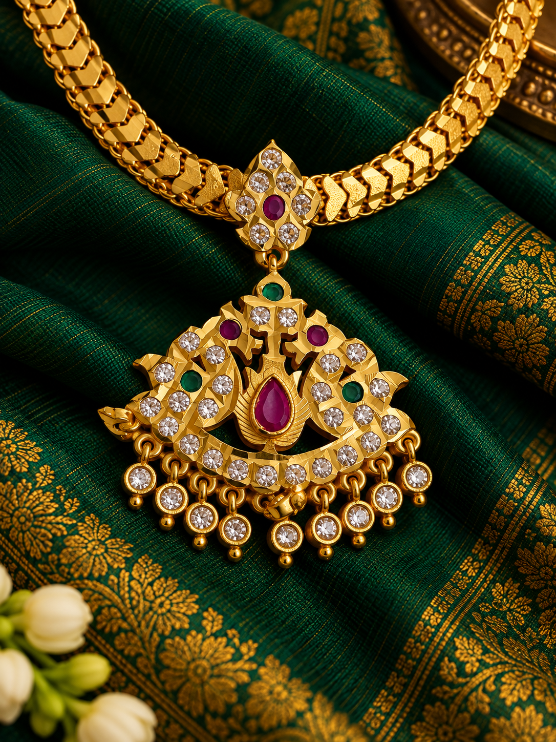 Rathinamayil Attigai - 6 Month Guarantee Necklace