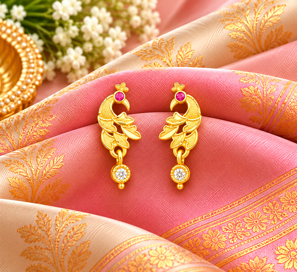 Thanga Mayil Malar Earrings 🌸