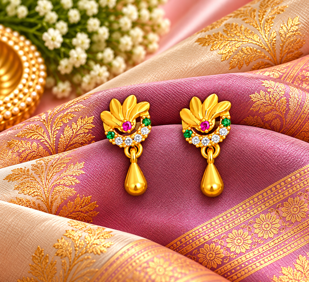 Mullai Arasi Earrings 🌸