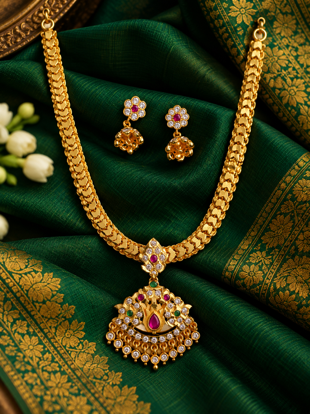 Rathinamayil Attigai - 6 Month Guarantee Necklace