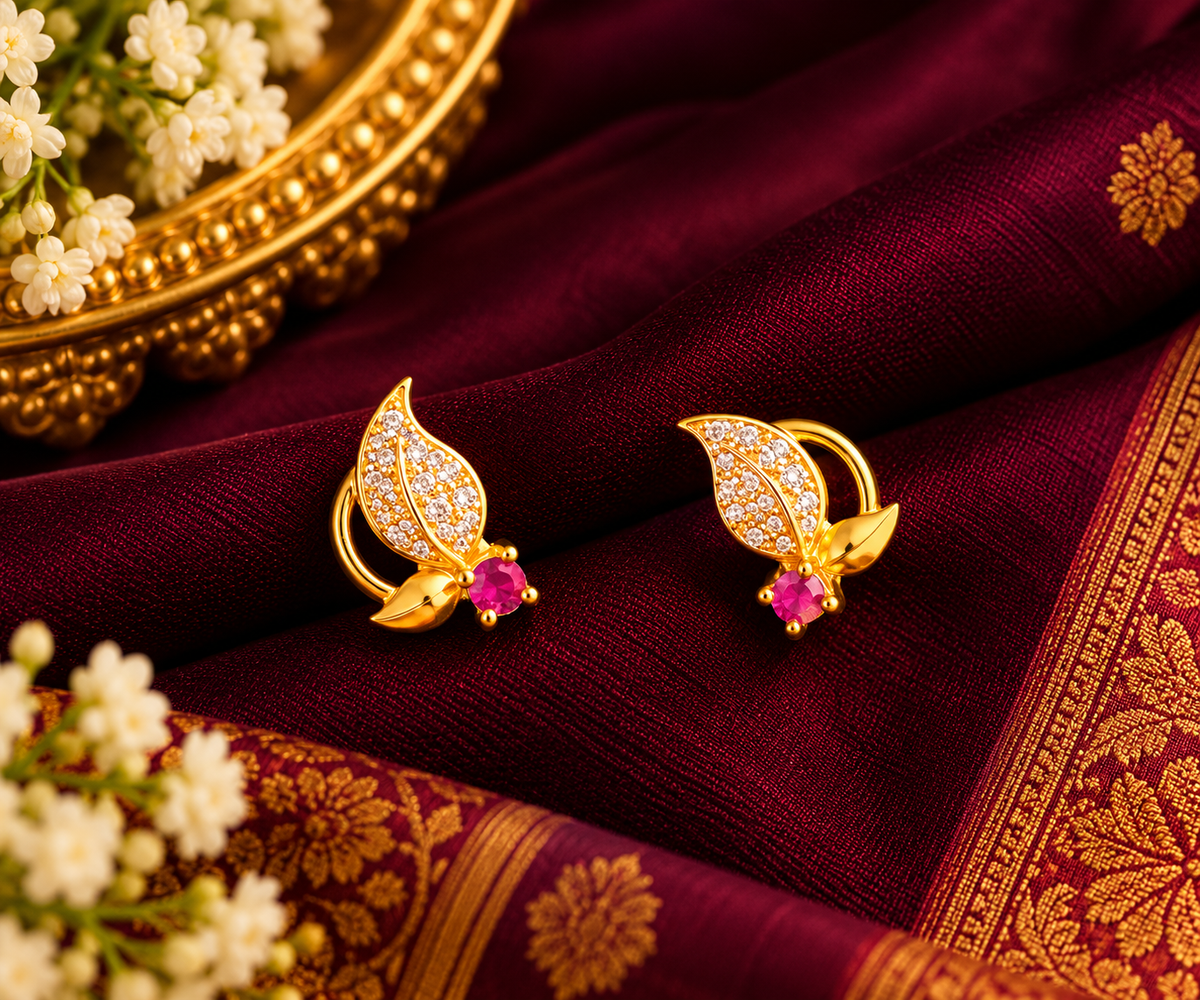 Tharagai Ilai Earrings