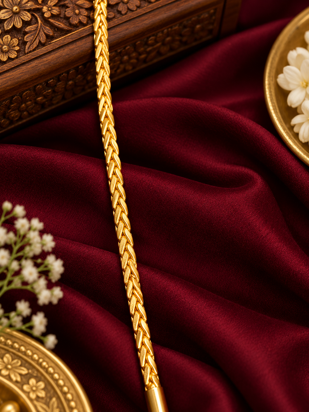 Porkathir Traditional Gold Finish Dollar Chain
